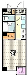 イグレック立川 1Kの間取図画像