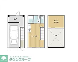 GarageCabin ワンルームの間取図画像