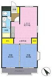 峰栄マンション 2LDKの間取図画像