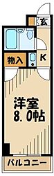 TISマンション堀之内 1Kの間取図画像