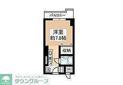 シティフォーラム新小平ベルファース新小平 ワンルームの間取図画像