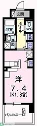 アイビーコート武蔵野 ワンルームの間取図画像