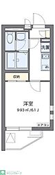 クレイノリーブルくにたち 1Kの間取図画像
