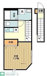 フルセイル豊田 1Kの間取図画像