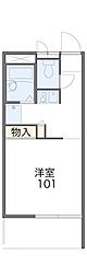 レオパレスヒルズ日野 1Kの間取図画像