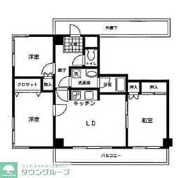 サンスクエア 3DKの間取図画像