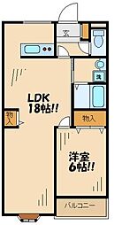 サンブリッジNT 1LDKの間取図画像