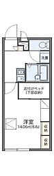 レオパレスブライトン 1Kの間取図画像