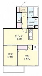 IN Residence東川口 2LDKの間取図画像