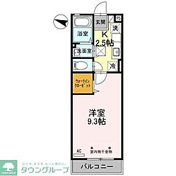 エスペランサ 1Kの間取図画像