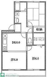 モナージュ 3DKの間取図画像