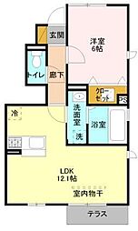 ゴールドパストラル7 1LDKの間取図画像
