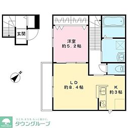 マグノリア フラッツ 1LDKの間取図画像