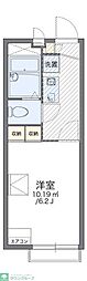 レオパレスポピンズ 2階1Kの間取り