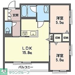間取図画像 2LDK