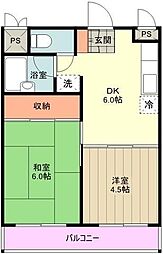 間取図画像 2DK