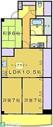 グランデ南大沢 3LDKの間取図画像