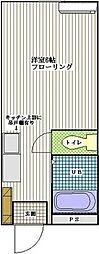 アベニュー八木 1Kの間取図画像