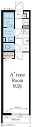 リブリ・シフォン 1Kの間取図画像