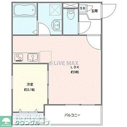 (仮称)ジーメゾン八王子散田ピレン 1LDKの間取図画像