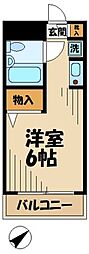 ジョイフル聖蹟桜ヶ丘 ワンルームの間取図画像