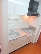 ★2口ガスコンロキッチンでまな板置場まであるんです★