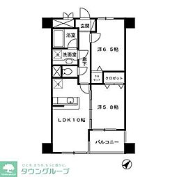 ブリランテ 2LDKの間取図画像