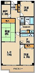 T'sgarden府中 3SLDKの間取図画像