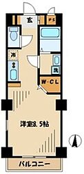 TYビルディング 1Kの間取図画像