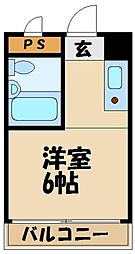 リエス多摩センター ワンルームの間取図画像