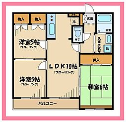 シャトレ・メイプル 3LDKの間取図画像