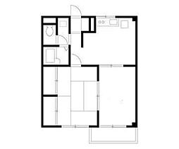 グランドールS 2DKの間取図画像