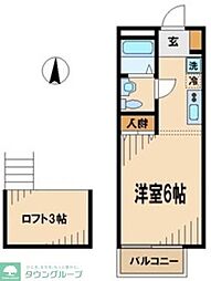 メゾン・ド・ソレイユ ワンルームの間取図画像