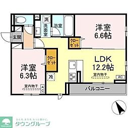 間取図画像 2LDK