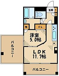 JR横浜線 八王子みなみ野駅 徒歩8分の賃貸マンション 4階1LDKの間取り