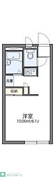 レオパレスサンハイムA 1Kの間取図画像