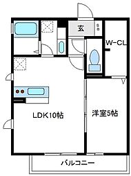 ルミナーレ町田 1LDKの間取図画像