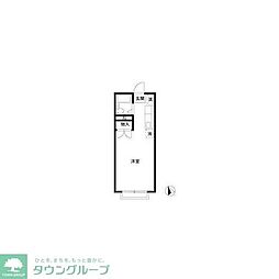 エステートピア忠生 ワンルームの間取図画像