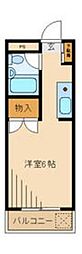 コート・ニュータウン 1Kの間取図画像