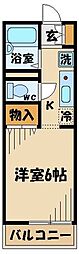 アネルバハイツA 1Kの間取図画像