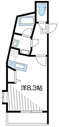 スターダスト新百合 ワンルームの間取図画像