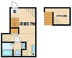 クリア町田 ワンルームの間取図画像