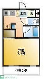 シーズ27イリサワ 1Kの間取図画像