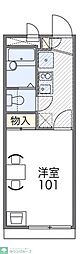 レオパレス玉川学園 1Kの間取図画像