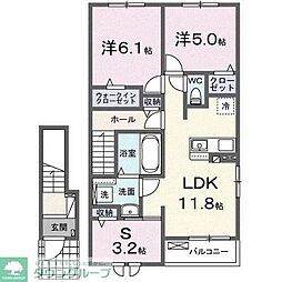 ル・シエルクレール 3LDKの間取図画像