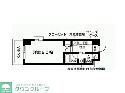 リリエンベルグはるひ野 1Kの間取図画像