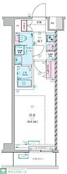 ジェノヴィア中野島 1Kの間取図画像