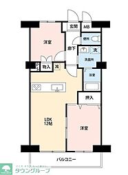 カーディナンス永山 2LDKの間取図画像