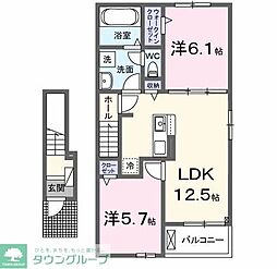 間取図画像 2LDK