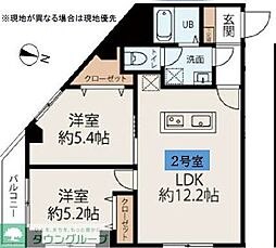 CONNECT PARK HILLS 本郷町 2LDKの間取図画像